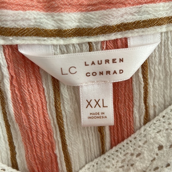 LC Lauren Conrad Lace Peasant Top - Picture 3 of 6